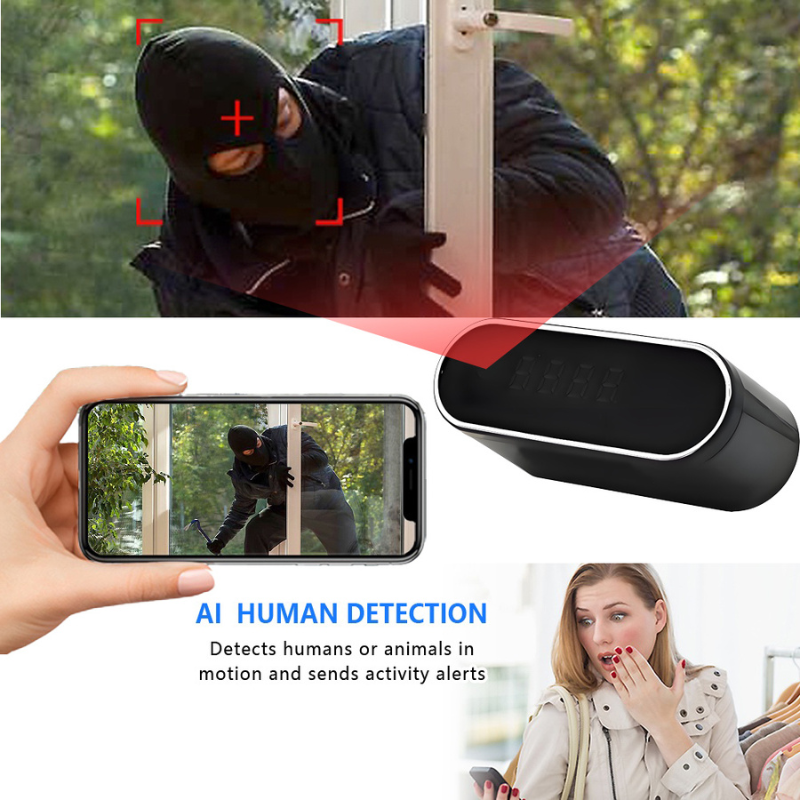 Masked Eyes™ — SafeView Surveillance Clock