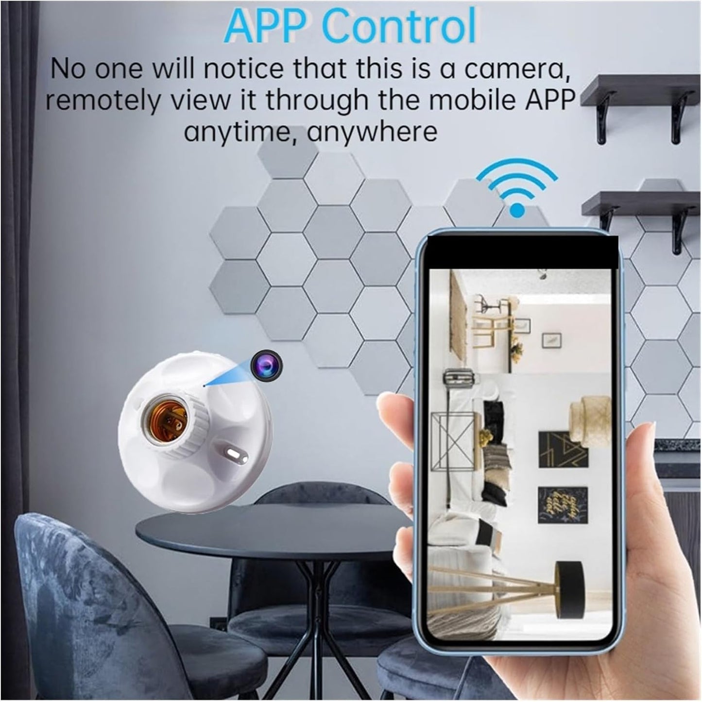 Spy Camera Bulb Holder